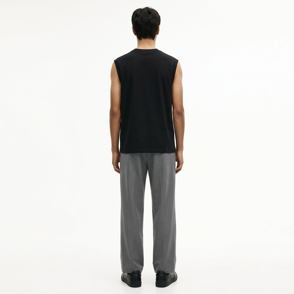 Quick Dry Basketball Tank Top back on model