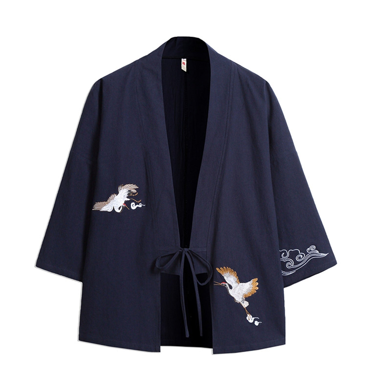 Moisture-Wicking Haori Jacket Cotton - Blue