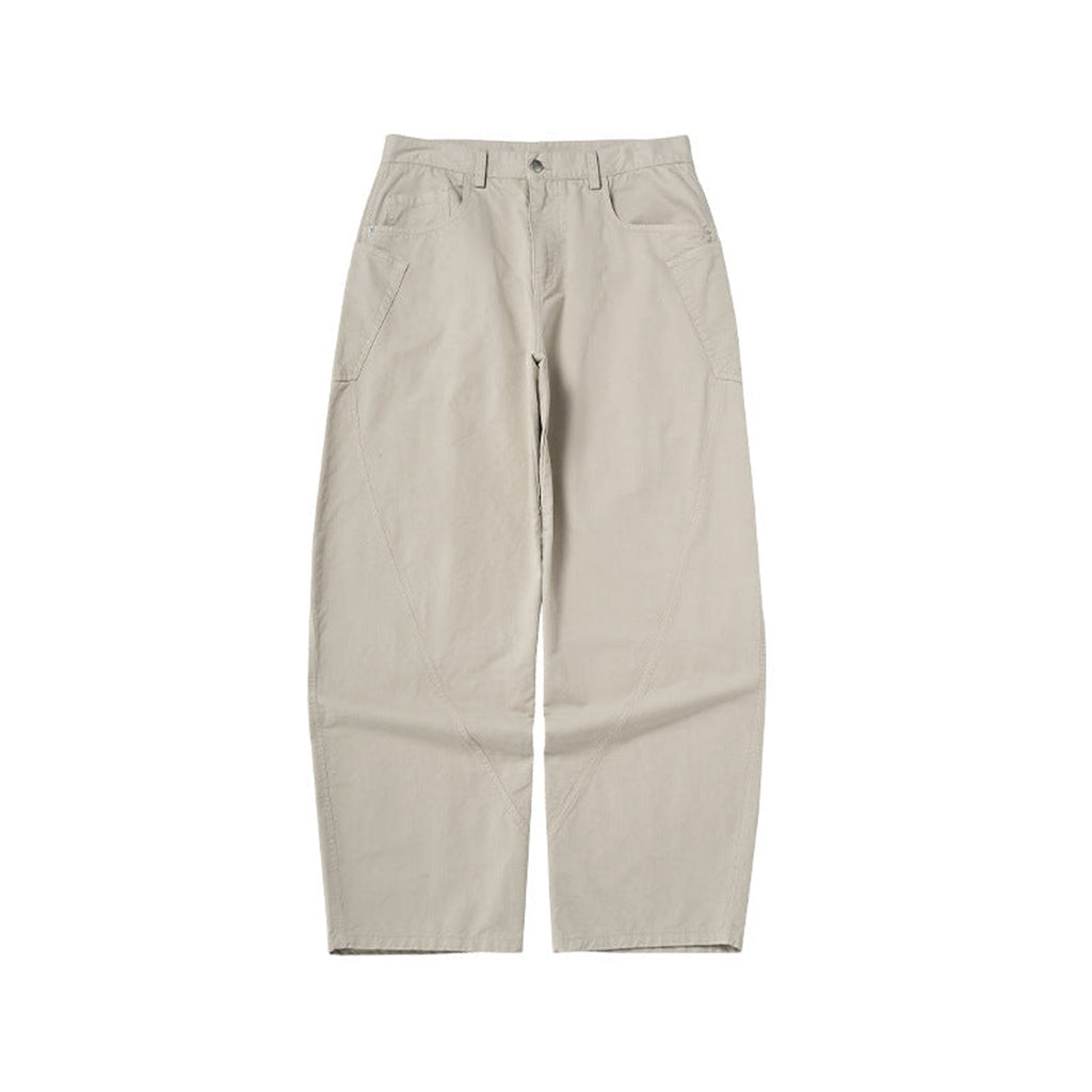 100% Cotton Stretch Pants - Apricot