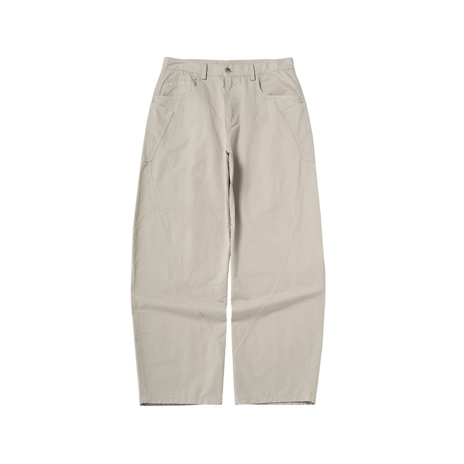 100% Cotton Stretch Pants - Apricot