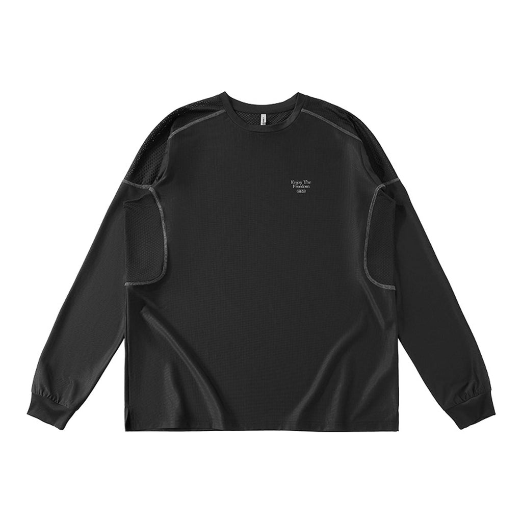 Cooling Quick-Dry Long-Sleeve T-Shirt - Black