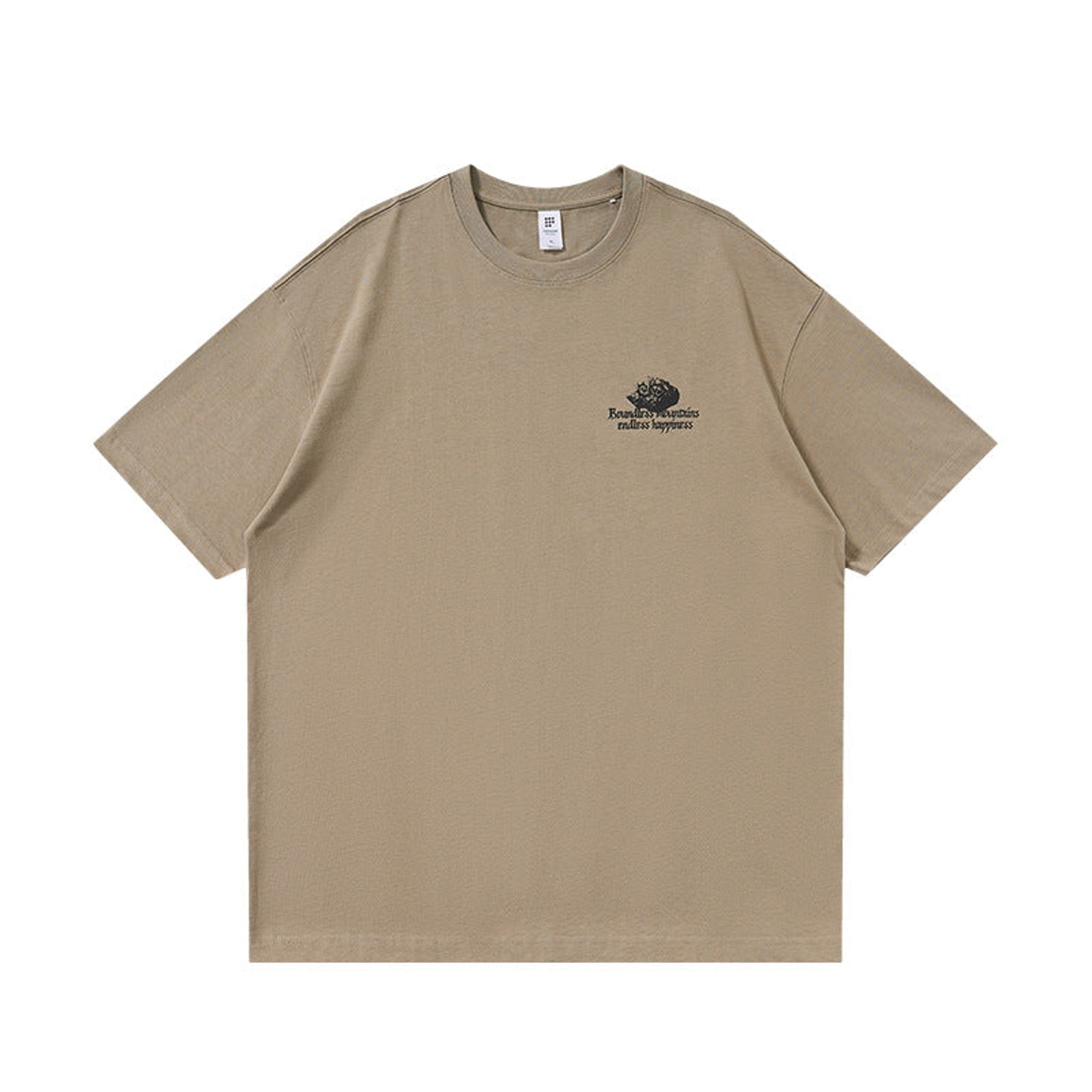 Outdoor Heavyweight Cotton Graphic T-Shirt - Outdoor Graphic T-Shirt - Khaki 2