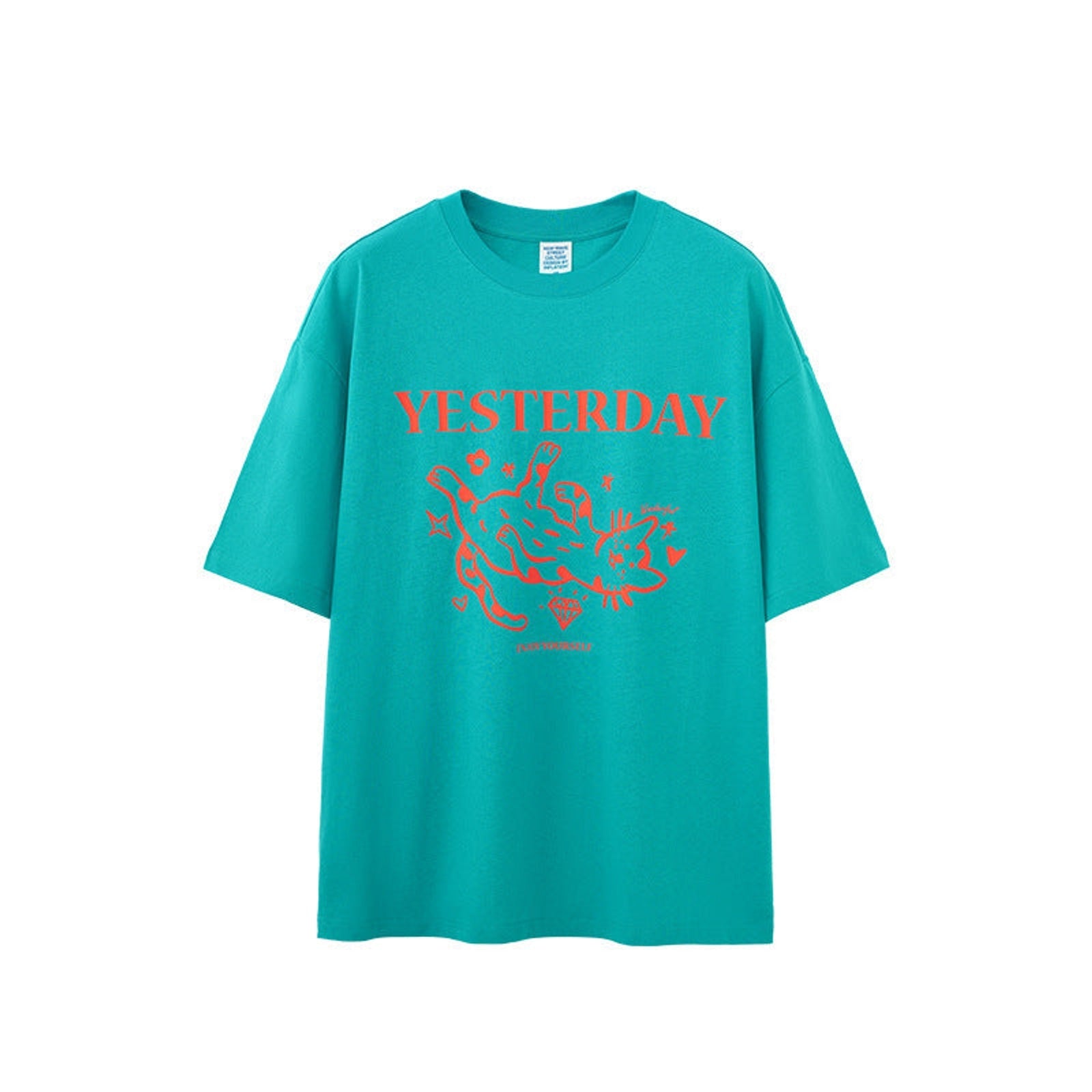 Heavyweight Cotton T-Shirt - Blue