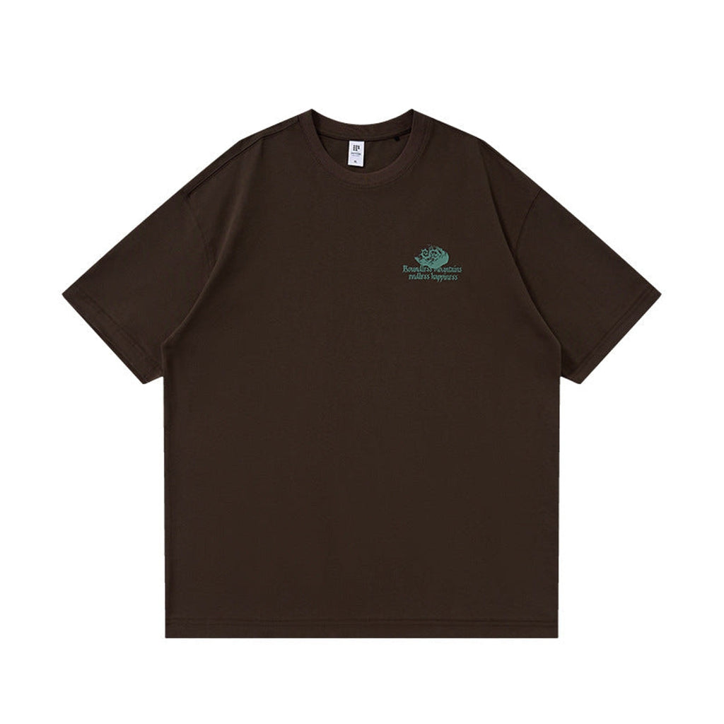 Outdoor Heavyweight Cotton Graphic T-Shirt - Outdoor Graphic T-Shirt - Brown 2