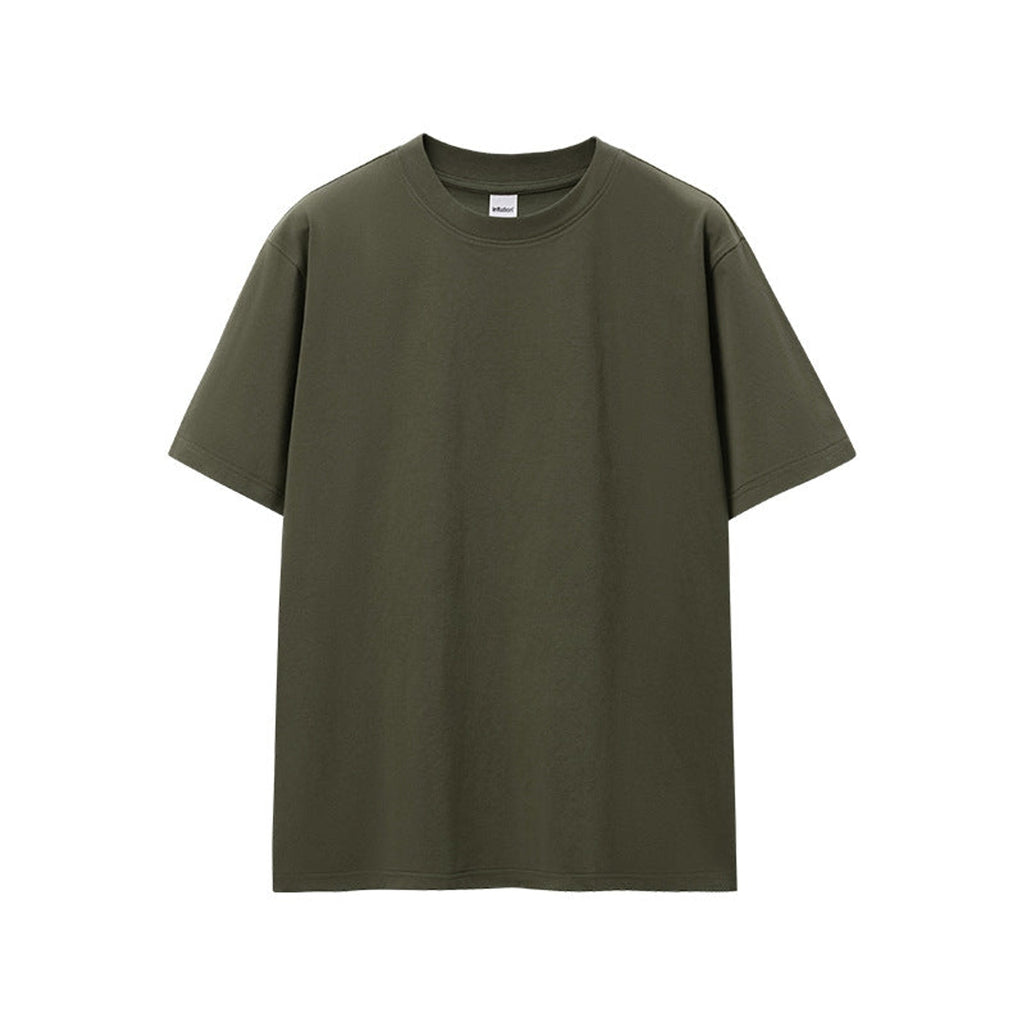 Heavyweight Cooling T-Shirt - Olive Green flat lay