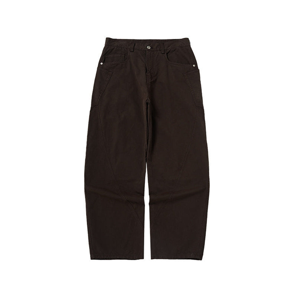 100% Cotton Stretch Pants - Brown 2