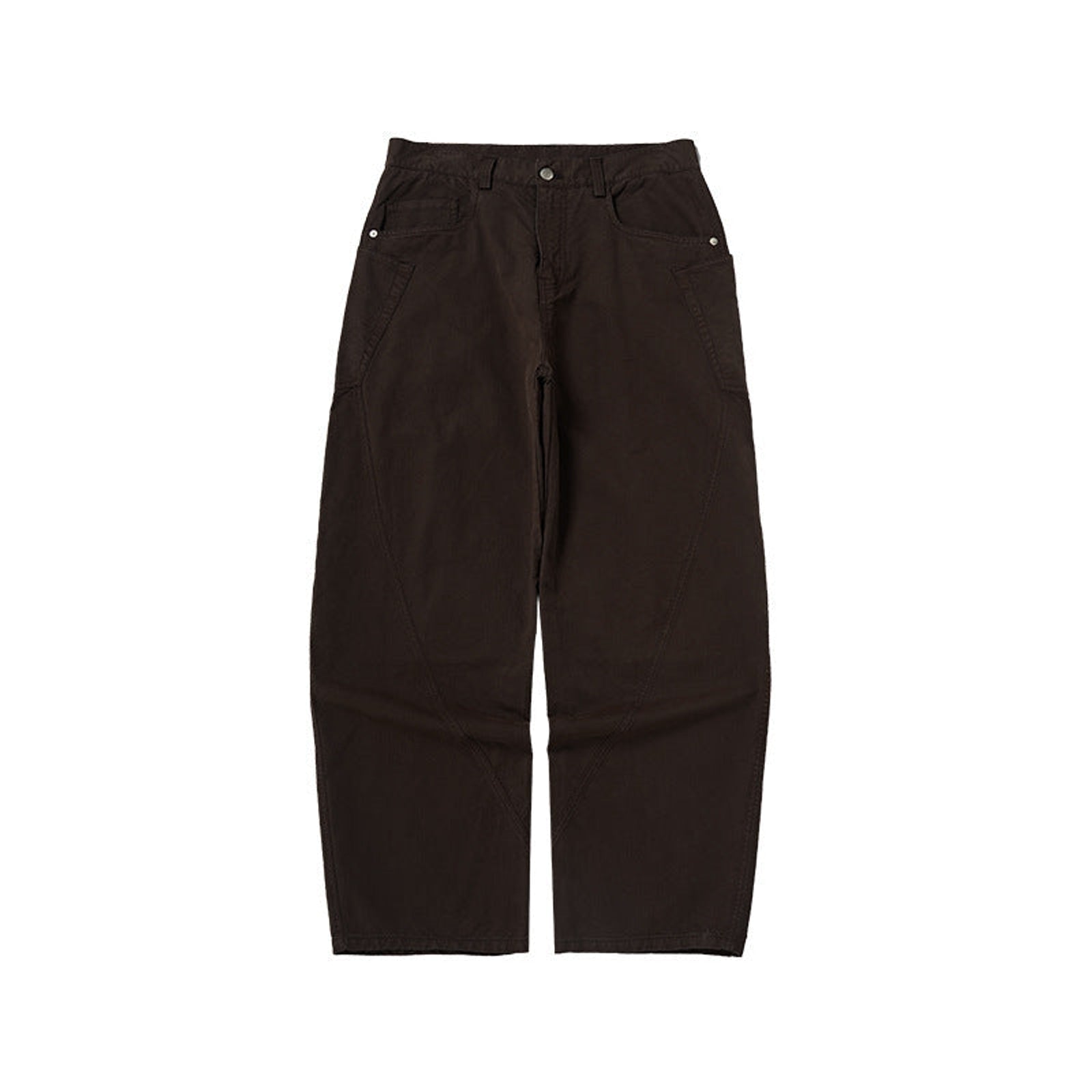 100% Cotton Stretch Pants - Brown 2