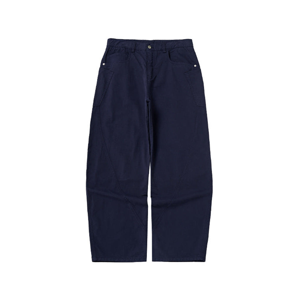 100% Cotton Stretch Pants - Blue