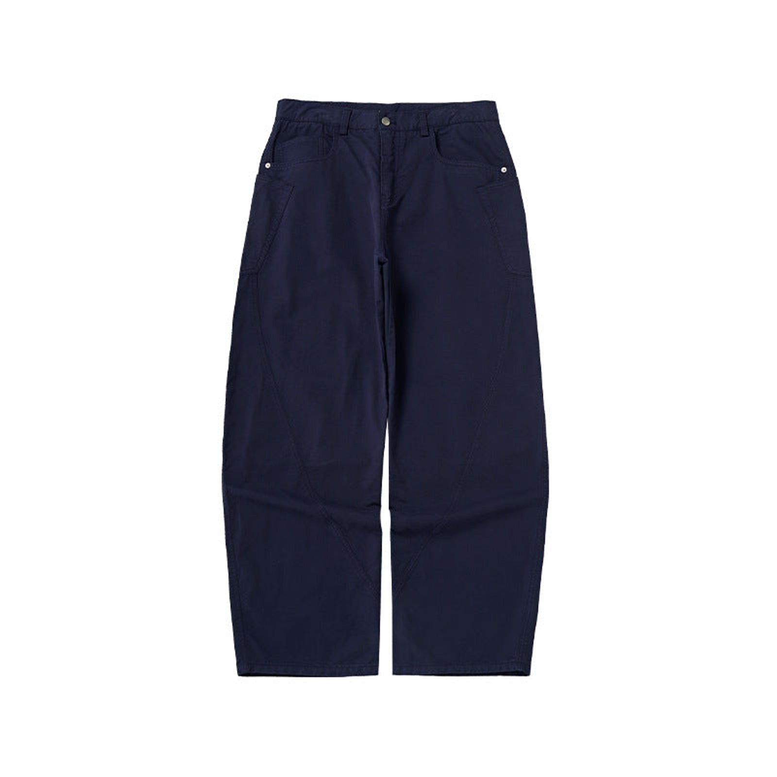 100% Cotton Stretch Pants - Blue