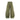 Curved Cargo Cotton Stretch Pants - Green