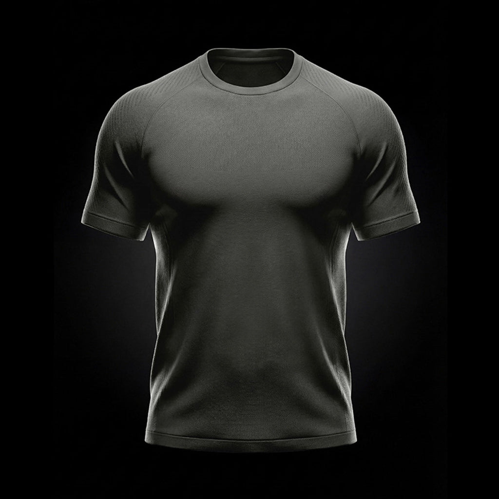 Quick-Dry Seamless T-Shirt - Gray