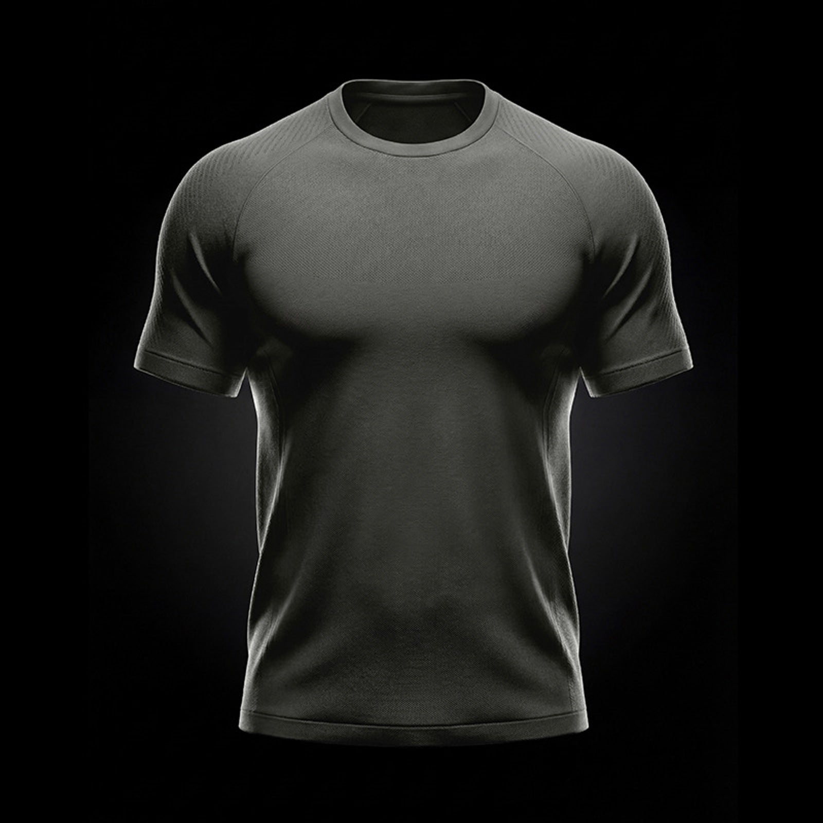 Quick-Dry Seamless T-Shirt - Gray