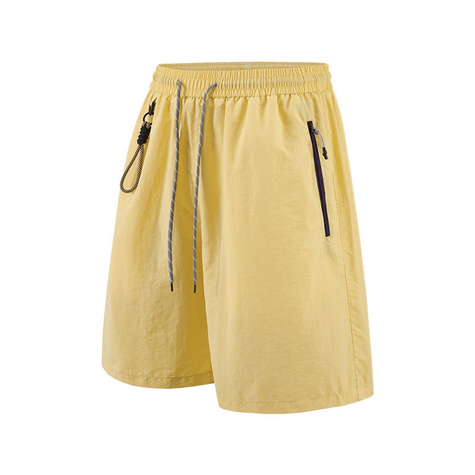 Stretch Nylon Shorts - Stretch Shorts 100% Nylon - Light Yellow