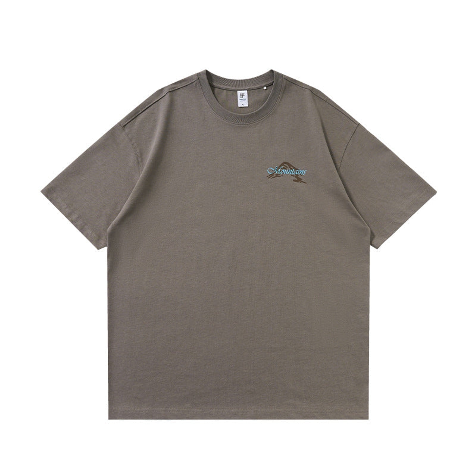 Outdoor Heavyweight Cotton Graphic T-Shirt - Outdoor Graphic T-Shirt - Ash