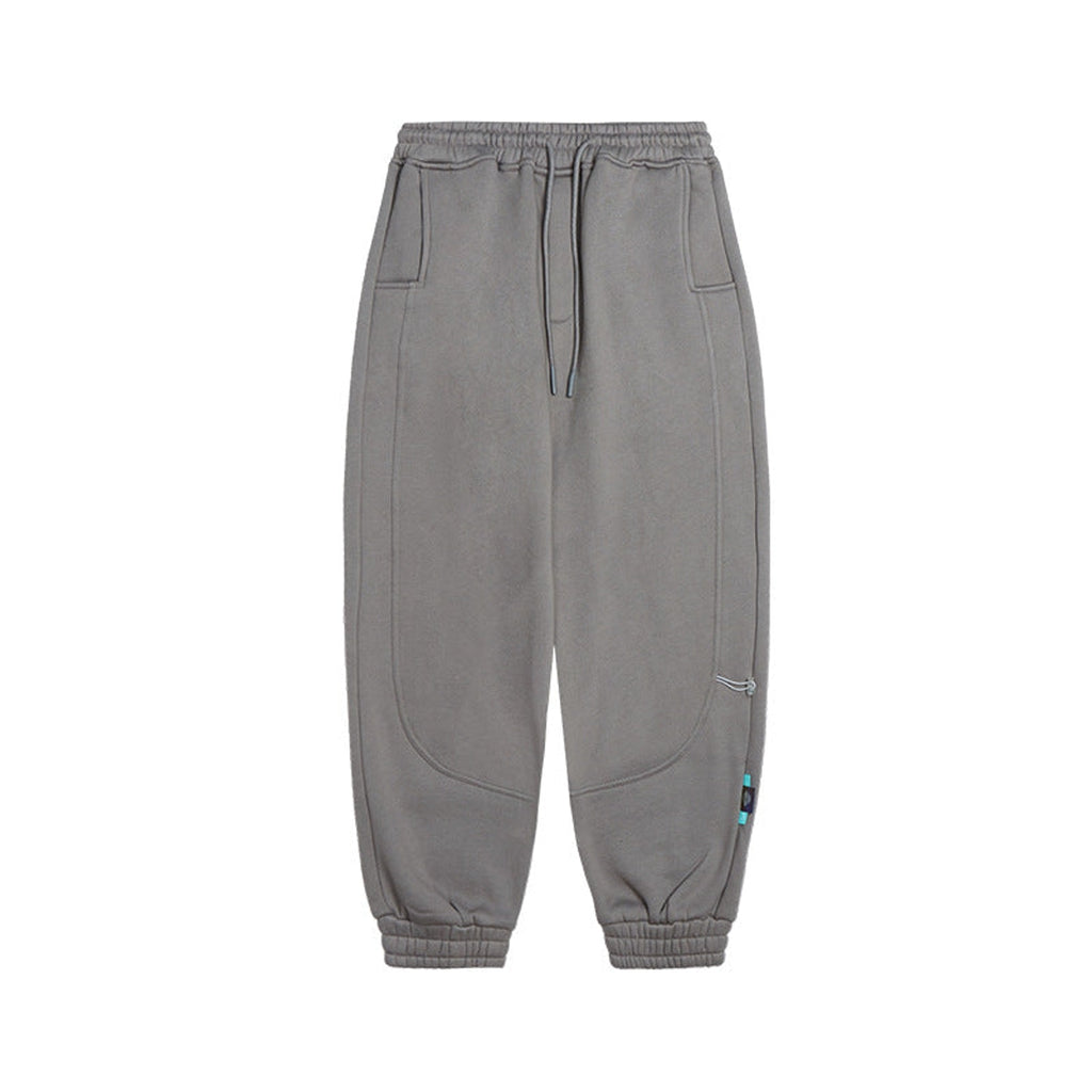 Fleece-Lined Tapered Sweatpants - Medium Gray
