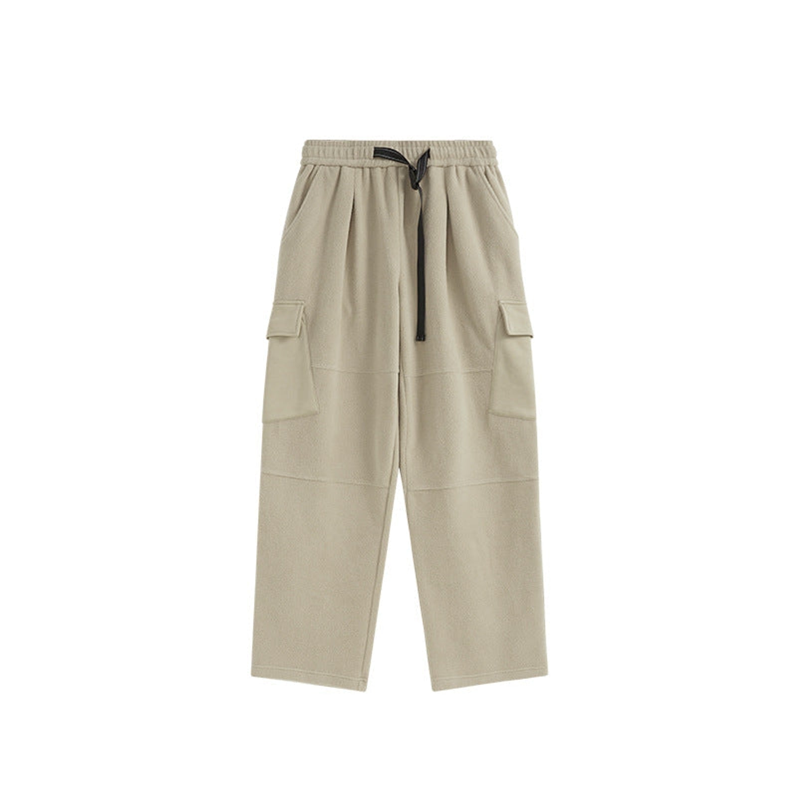 Cotton Pants Heavyweight Straight-Leg - Khaki