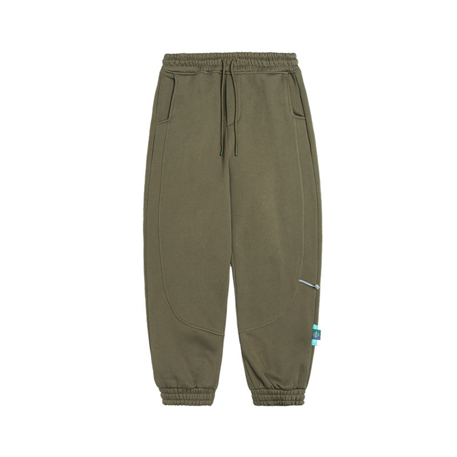 Fleece-Lined Tapered Sweatpants - Khaki