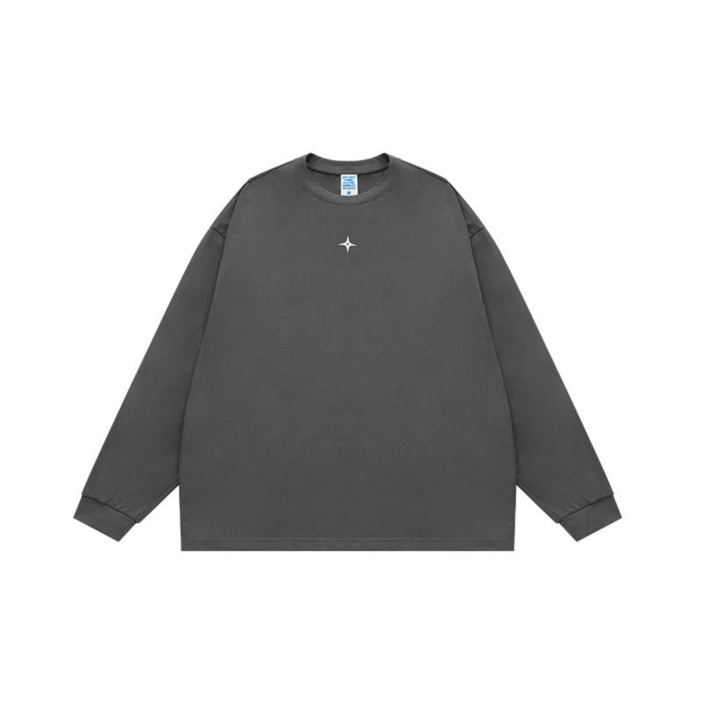 Heavyweight Long-Sleeve T-Shirt - Heavyweight T-Shirt - Gray