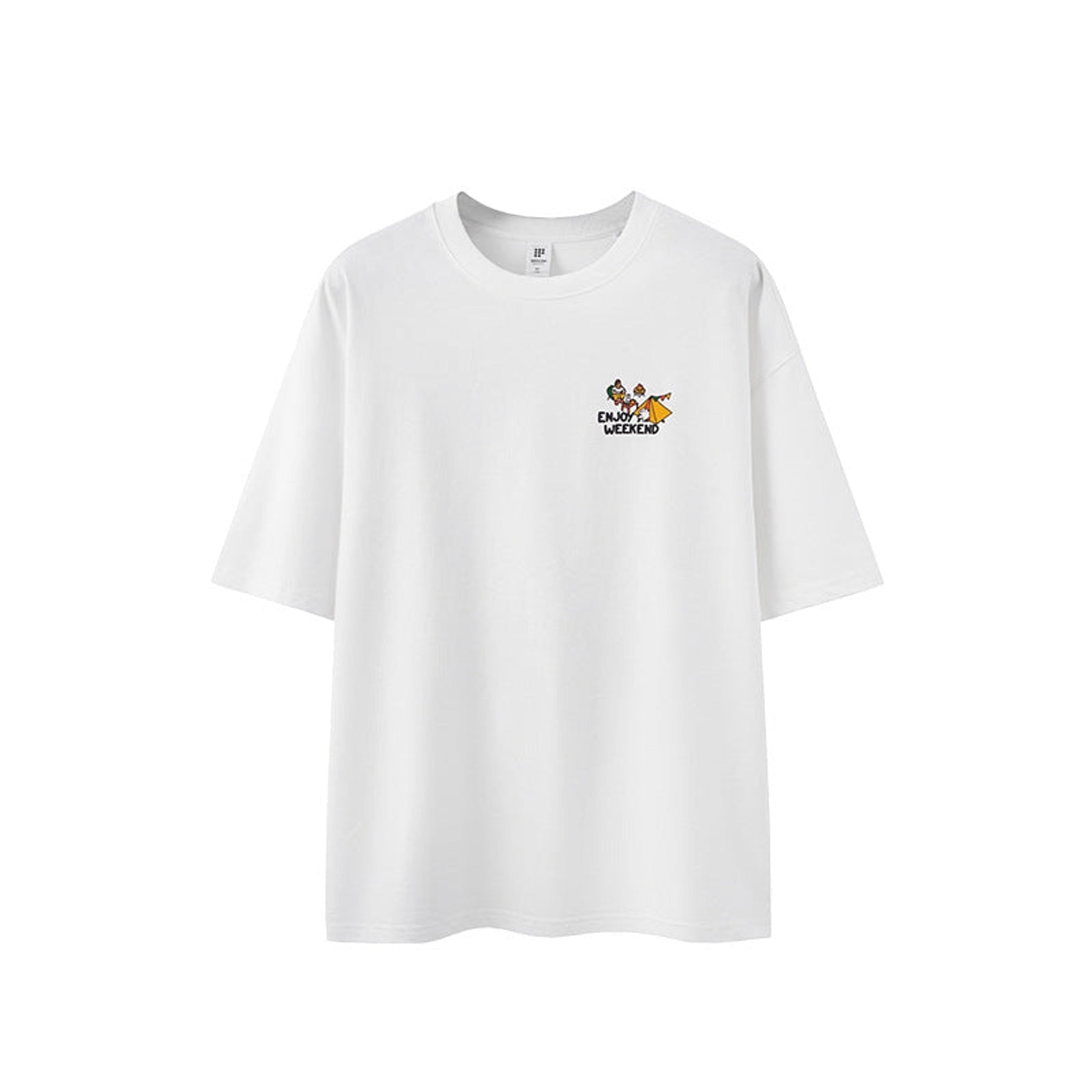 Outdoor Heavyweight Cotton Graphic T-Shirt - Outdoor Graphic T-Shirt - White
