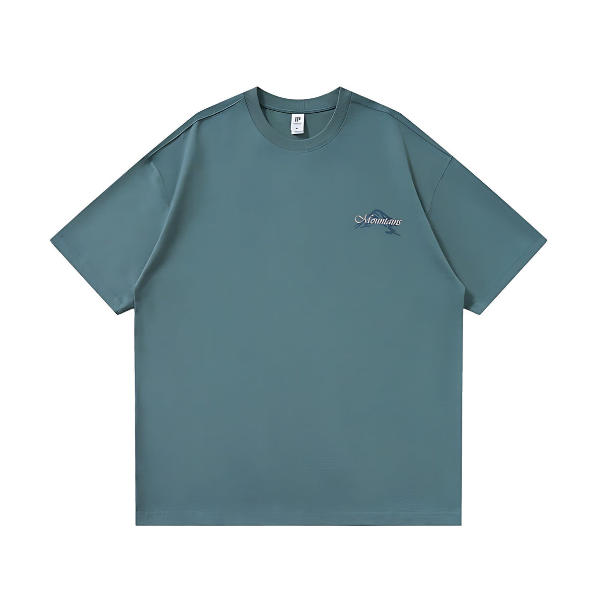 Outdoor Heavyweight Cotton Graphic T-Shirt - Outdoor Graphic T-Shirt - Teal