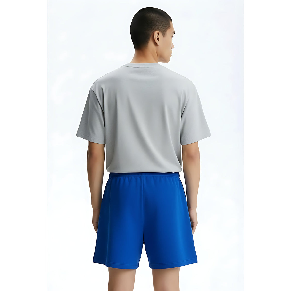 Oversized Shorts Heavyweight 100% Cotton on model - back view