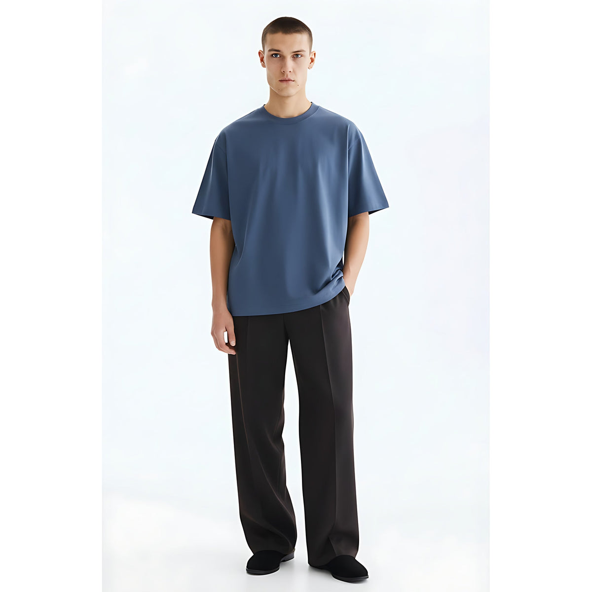 Cooling Cotton-Blend T-Shirt 220g on model - front view