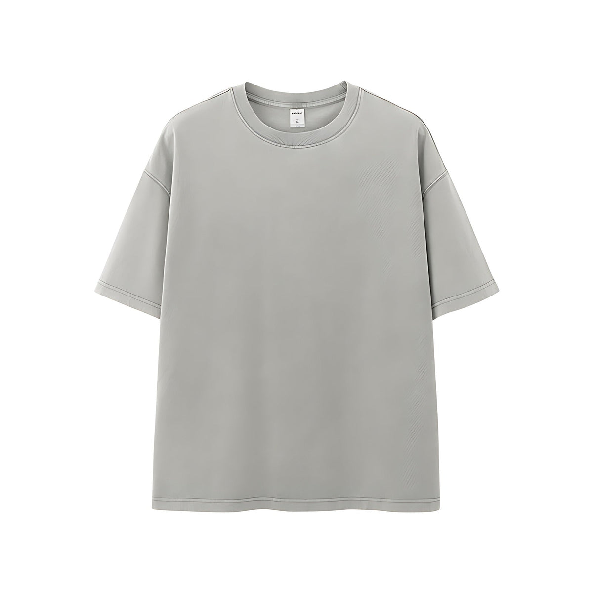 Heavyweight Cotton T-Shirt - Light Gray