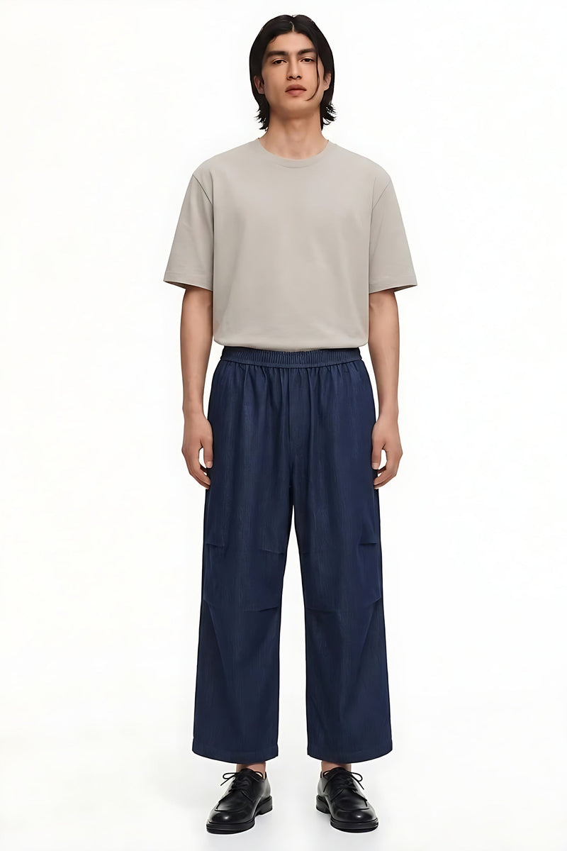 Quick-Dry Pants on model - Blue - front