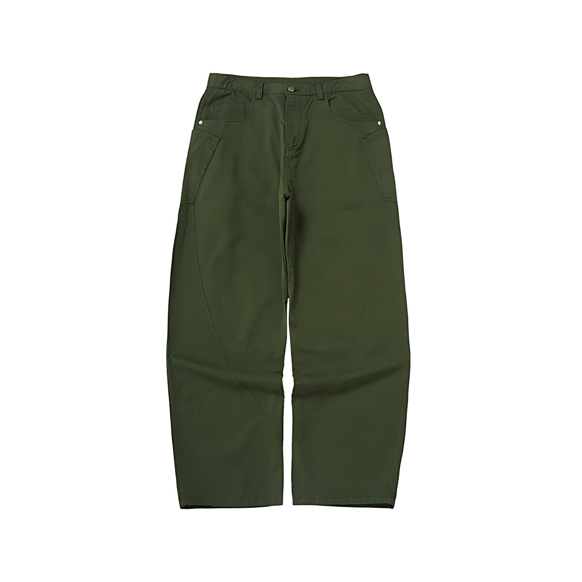 100% Cotton Stretch Pants - Green
