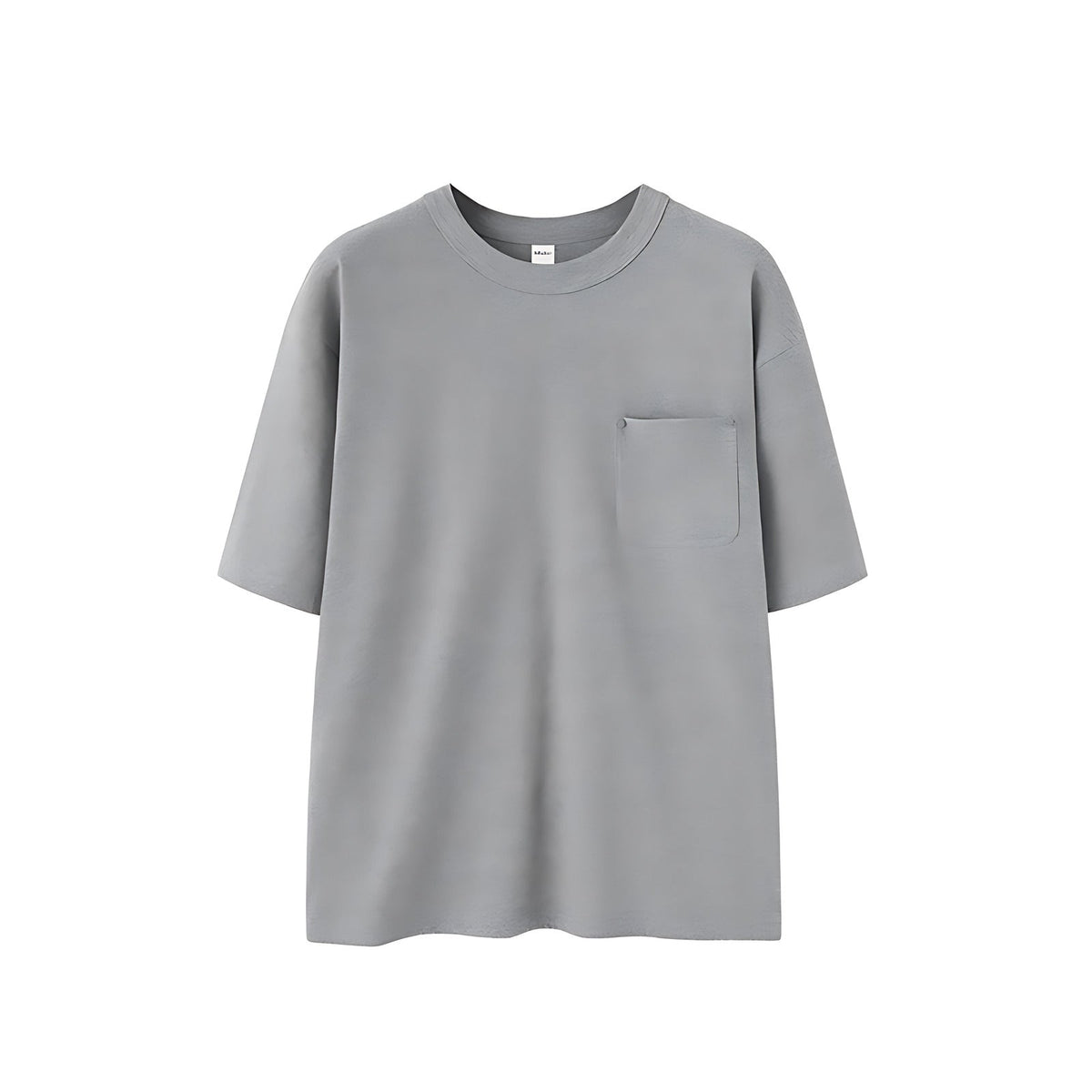 Oversized T-Shirt 100% Cotton - Light Gray