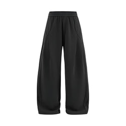 Cotton Stretch Pants - Black