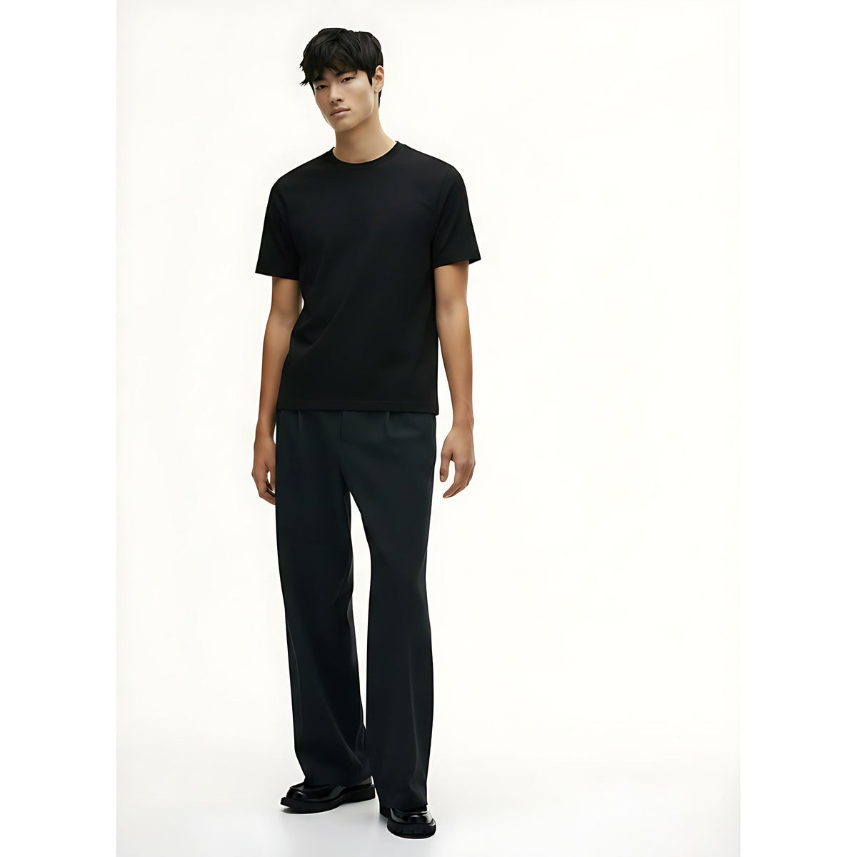 Cooling Quick-Dry T-Shirt on model - Off White - front