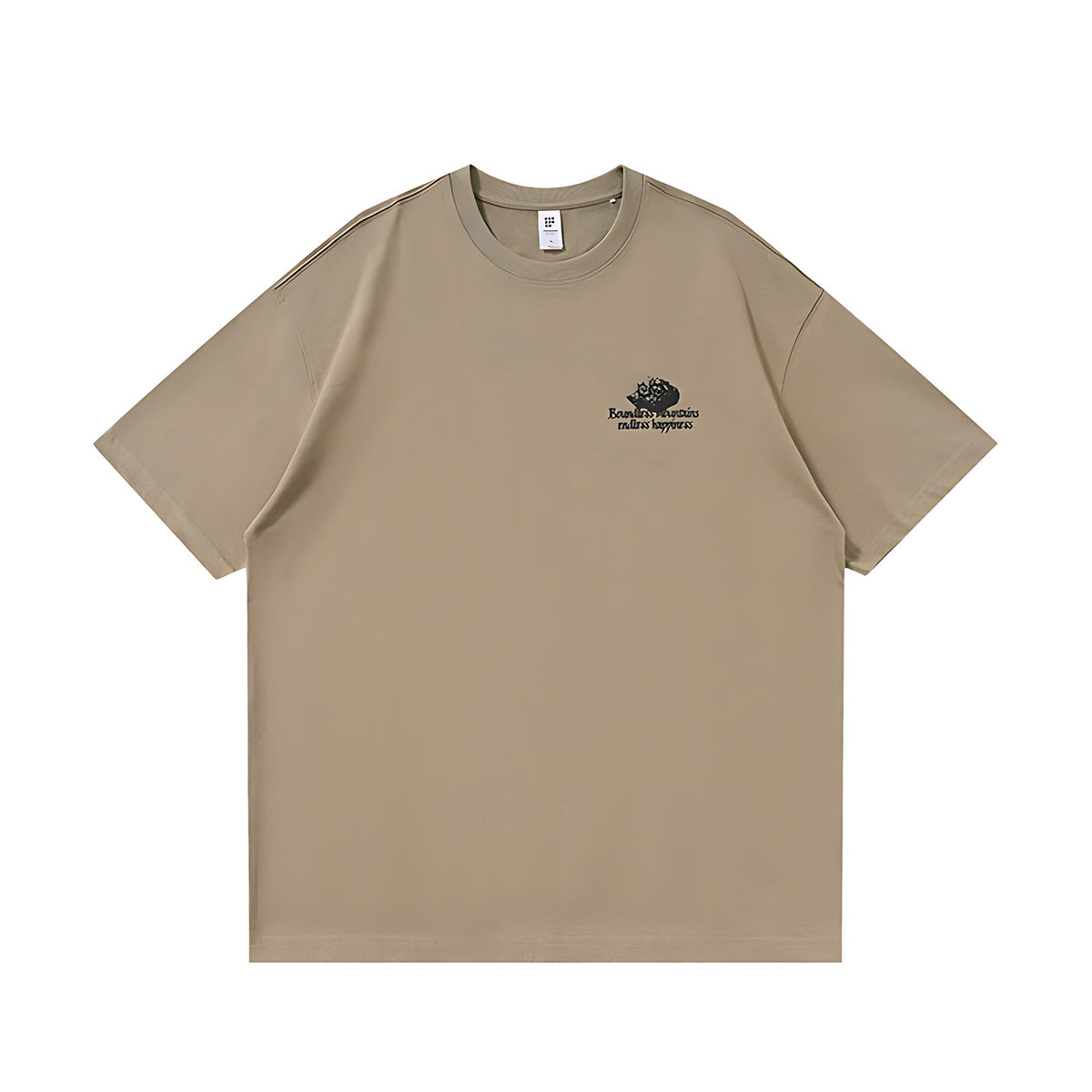 Outdoor Heavyweight Cotton Graphic T-Shirt - Outdoor Graphic T-Shirt - Khaki 2