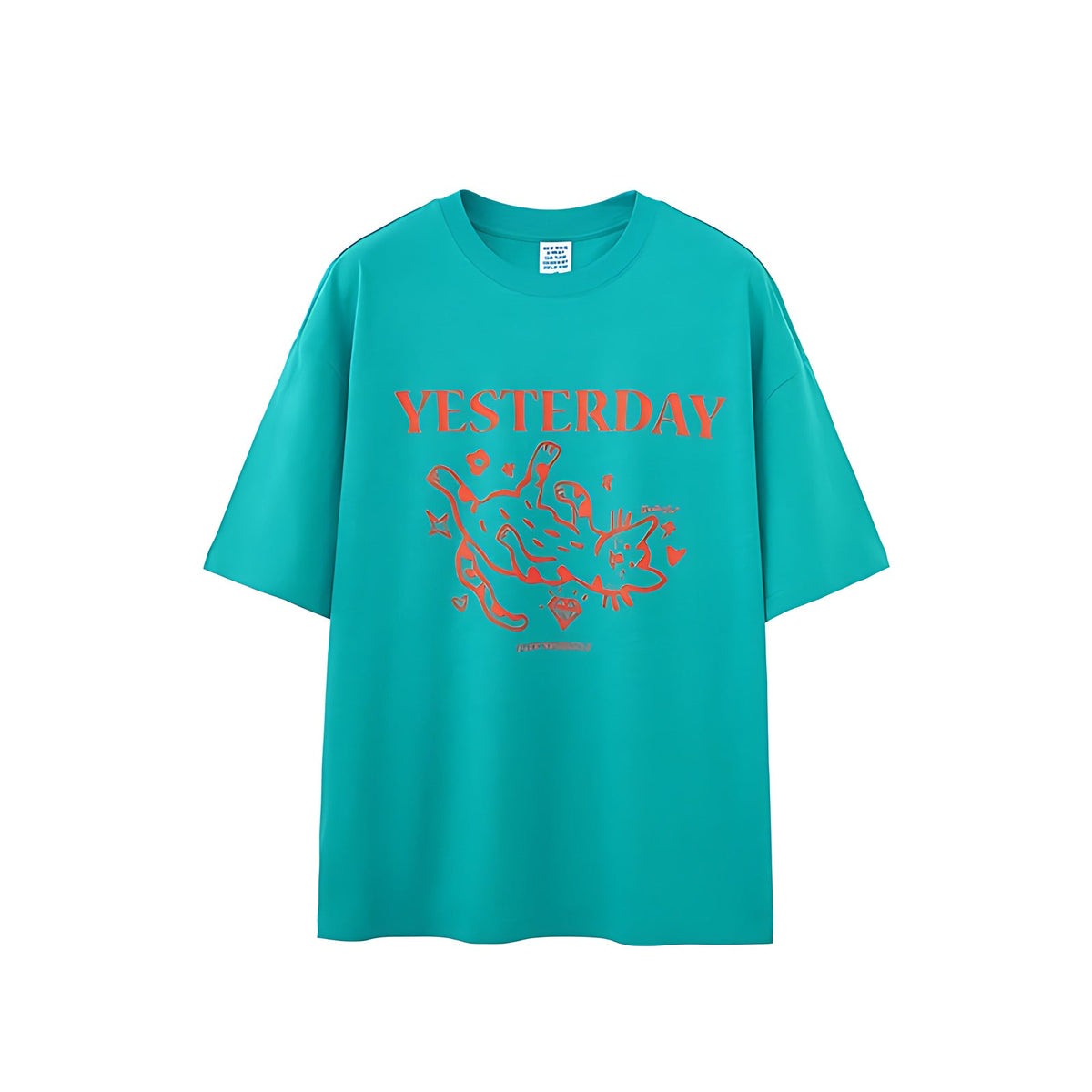 Heavyweight Cotton T-Shirt - Blue