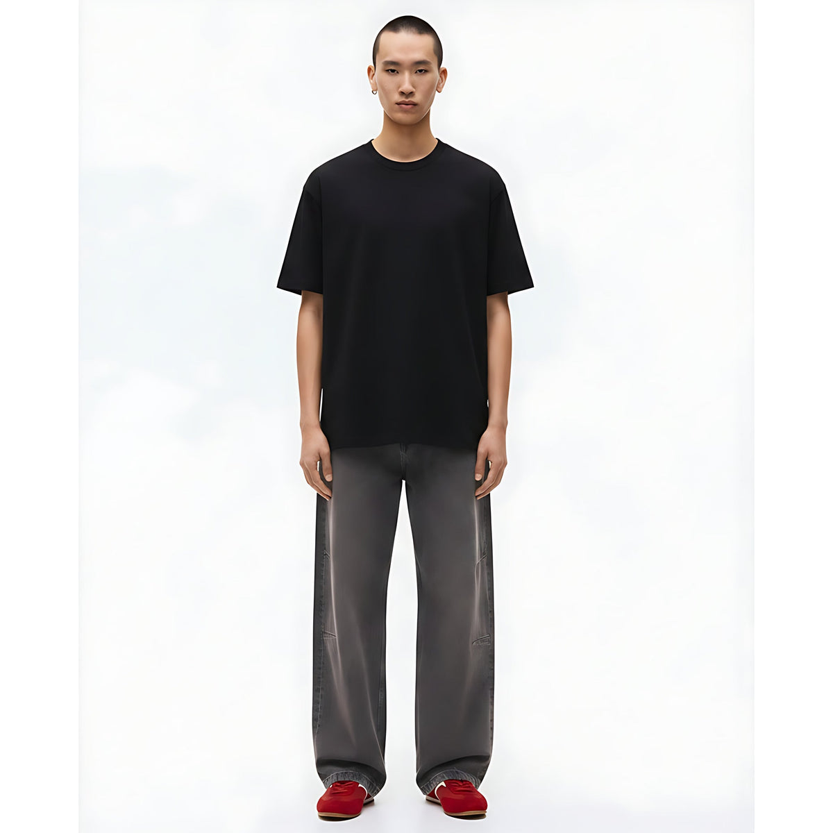Quick-Dry T-Shirt on model - Black - front