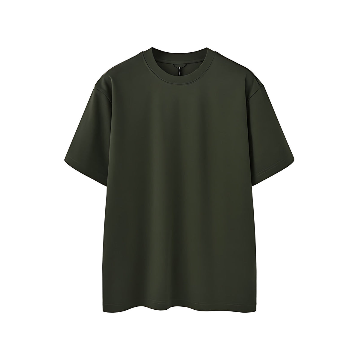 Men's Heavyweight Cotton-Blend T-Shirt - Olive Green