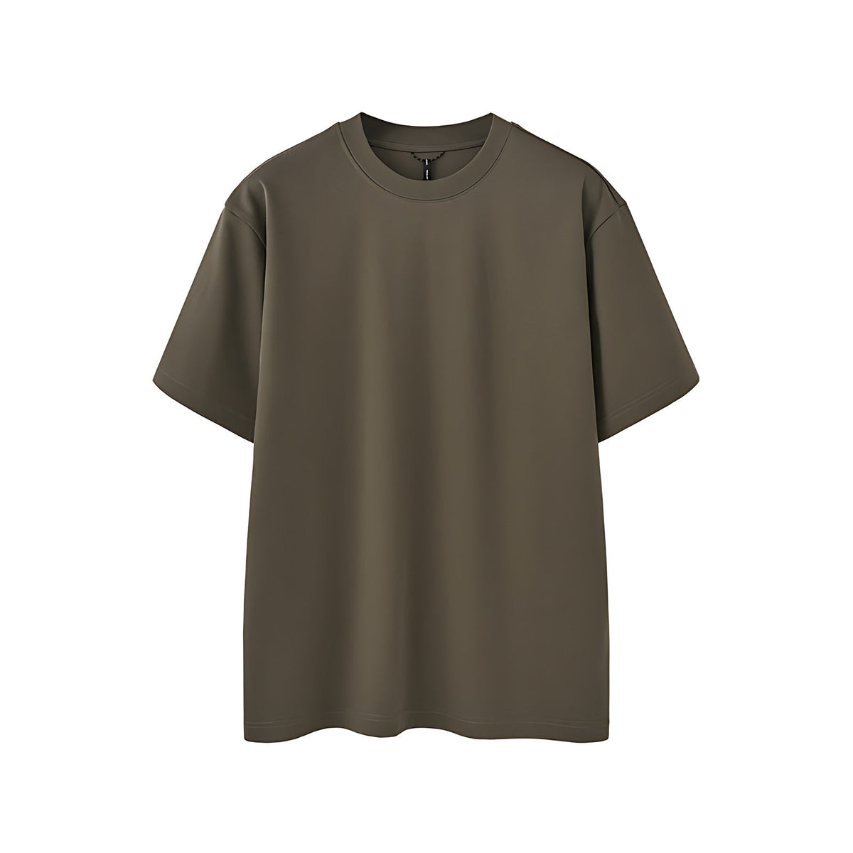 Men's Heavyweight Cotton-Blend T-Shirt - Brown