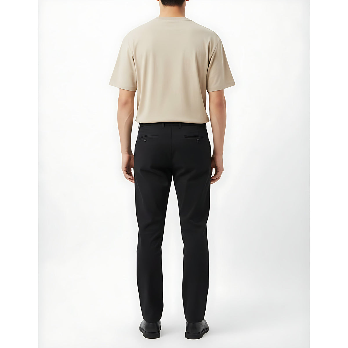 Heavyweight Cotton Shorts on model - back view