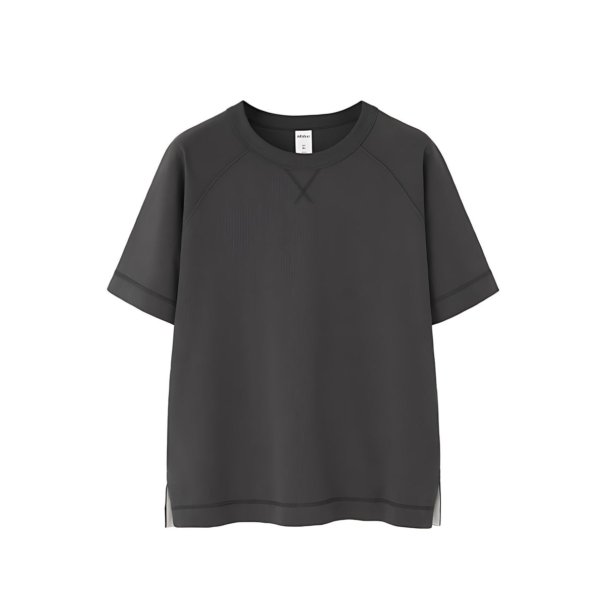Heavyweight Raglan Cotton T-Shirt - Dark Gray
