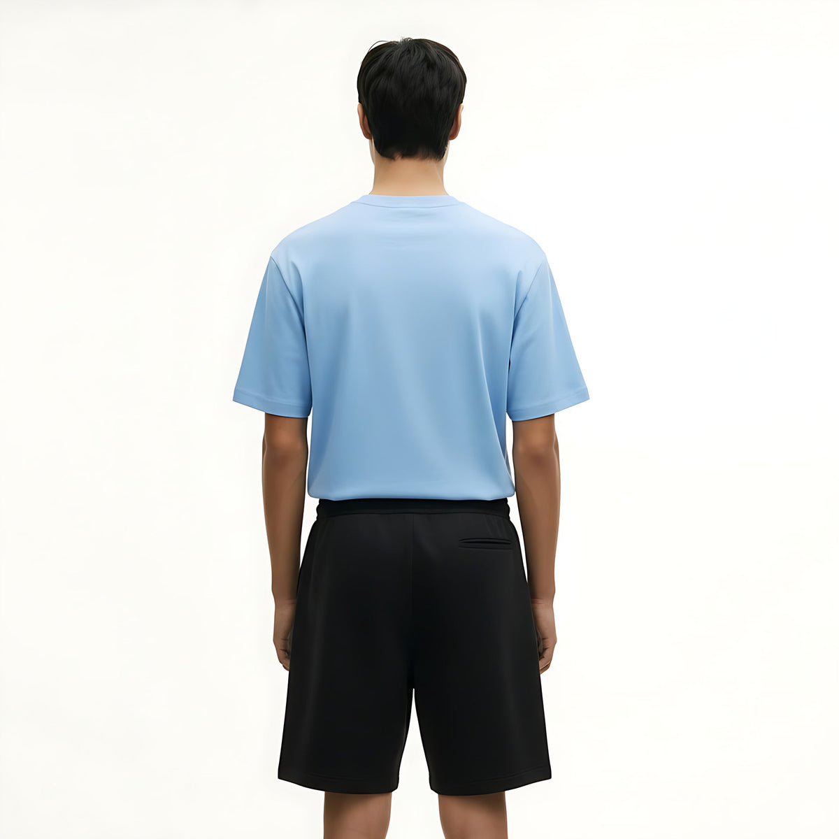 Heavyweight Cotton T-Shirt 250g on model - back view