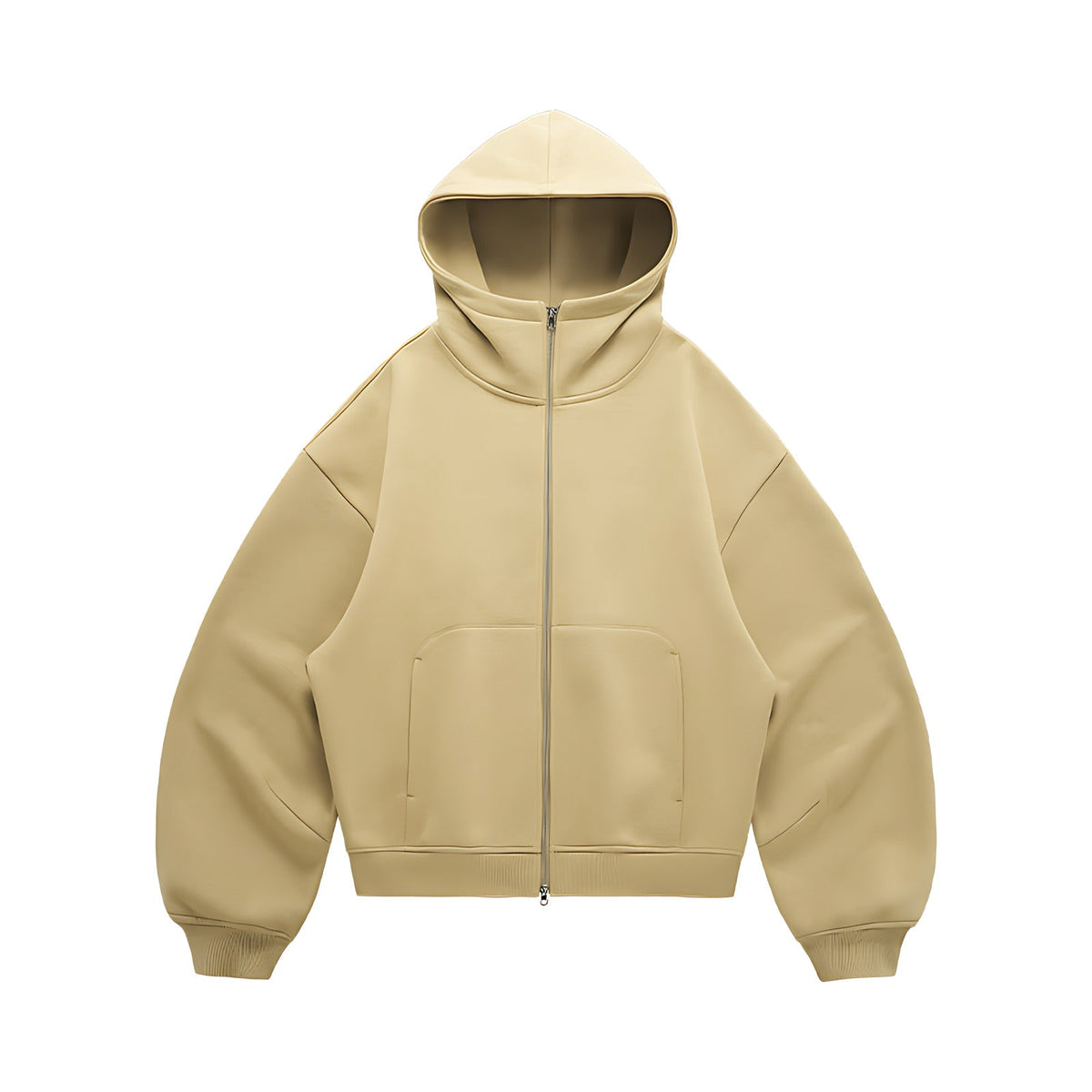 Cooling Zip-Up Hoodie - Yellow flat lay