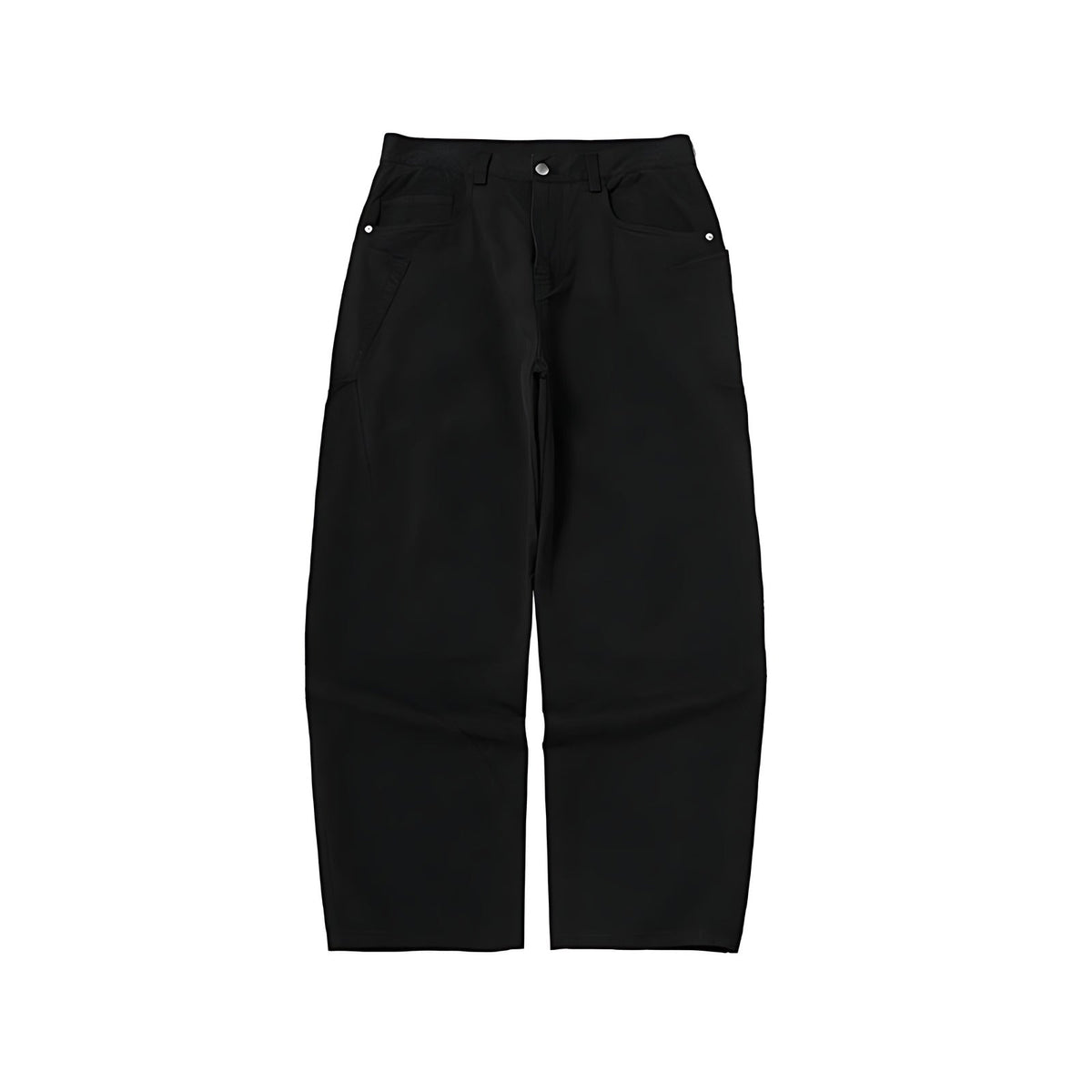 100% Cotton Stretch Pants - Black