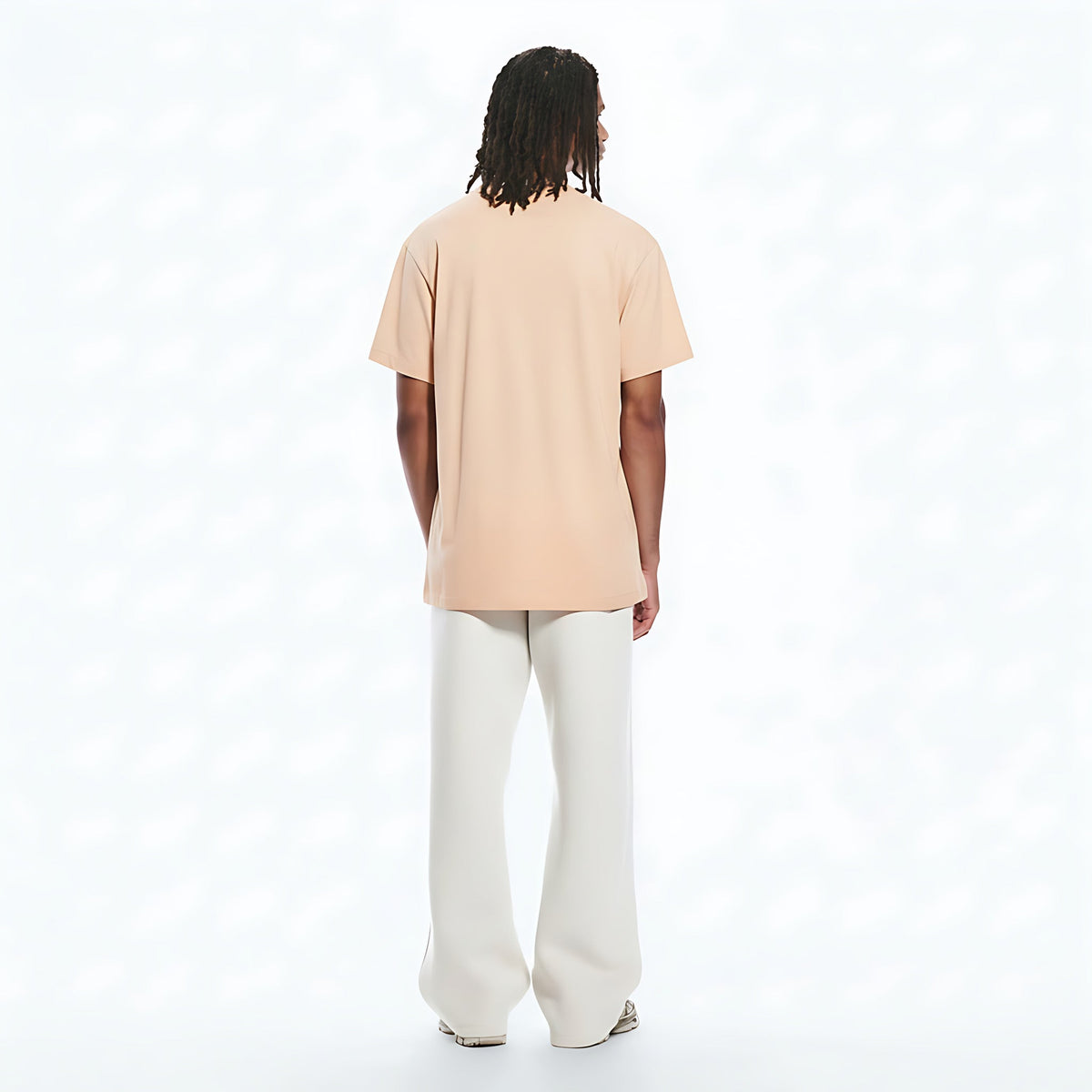 Performance Heavyweight T-Shirt on model - Apricot - back