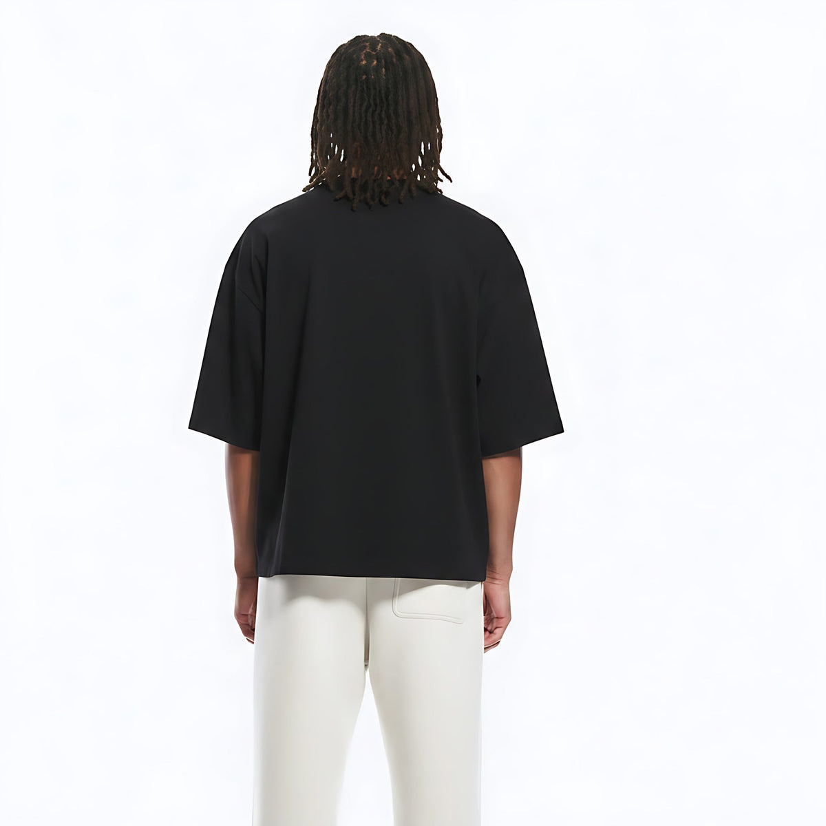 Quick-Dry T-Shirt on model - Black - back