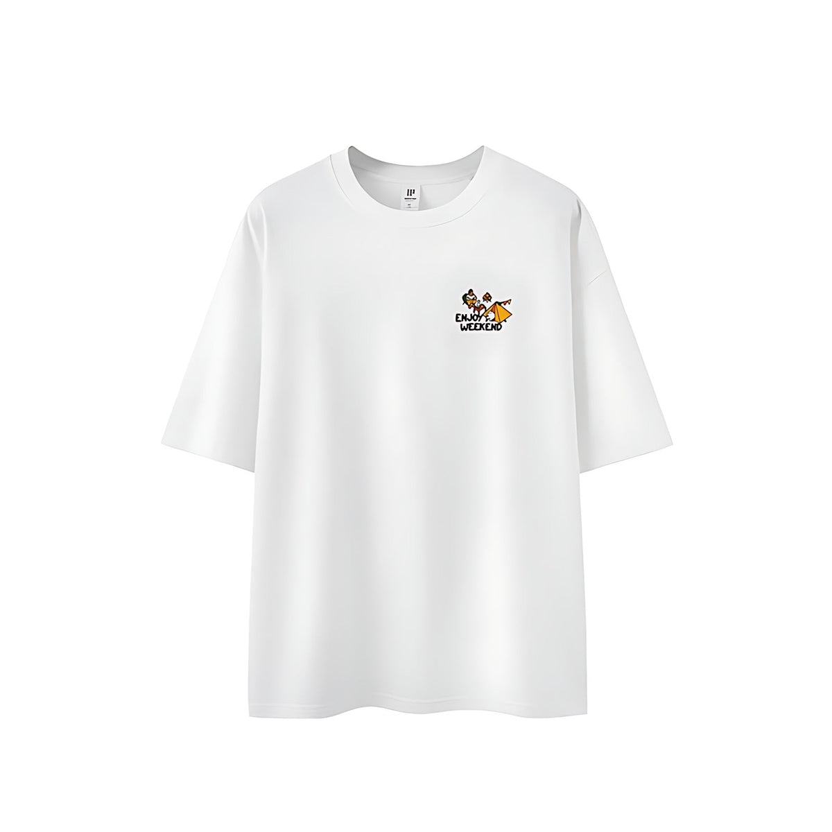 Outdoor Heavyweight Cotton Graphic T-Shirt - Outdoor Graphic T-Shirt - White