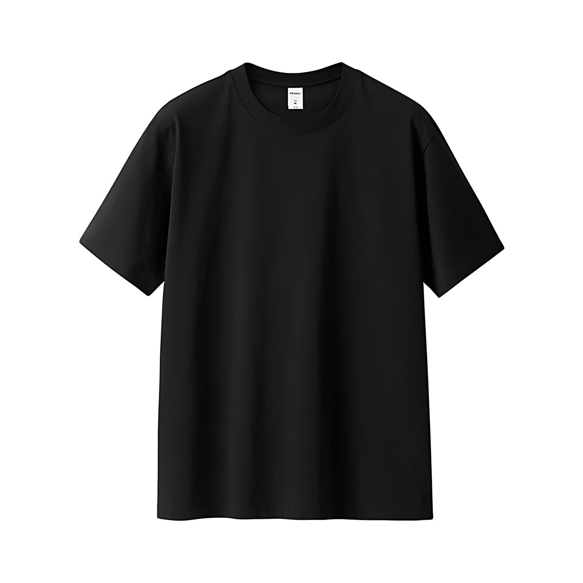Stretch Cotton Fitness T-Shirt - Black