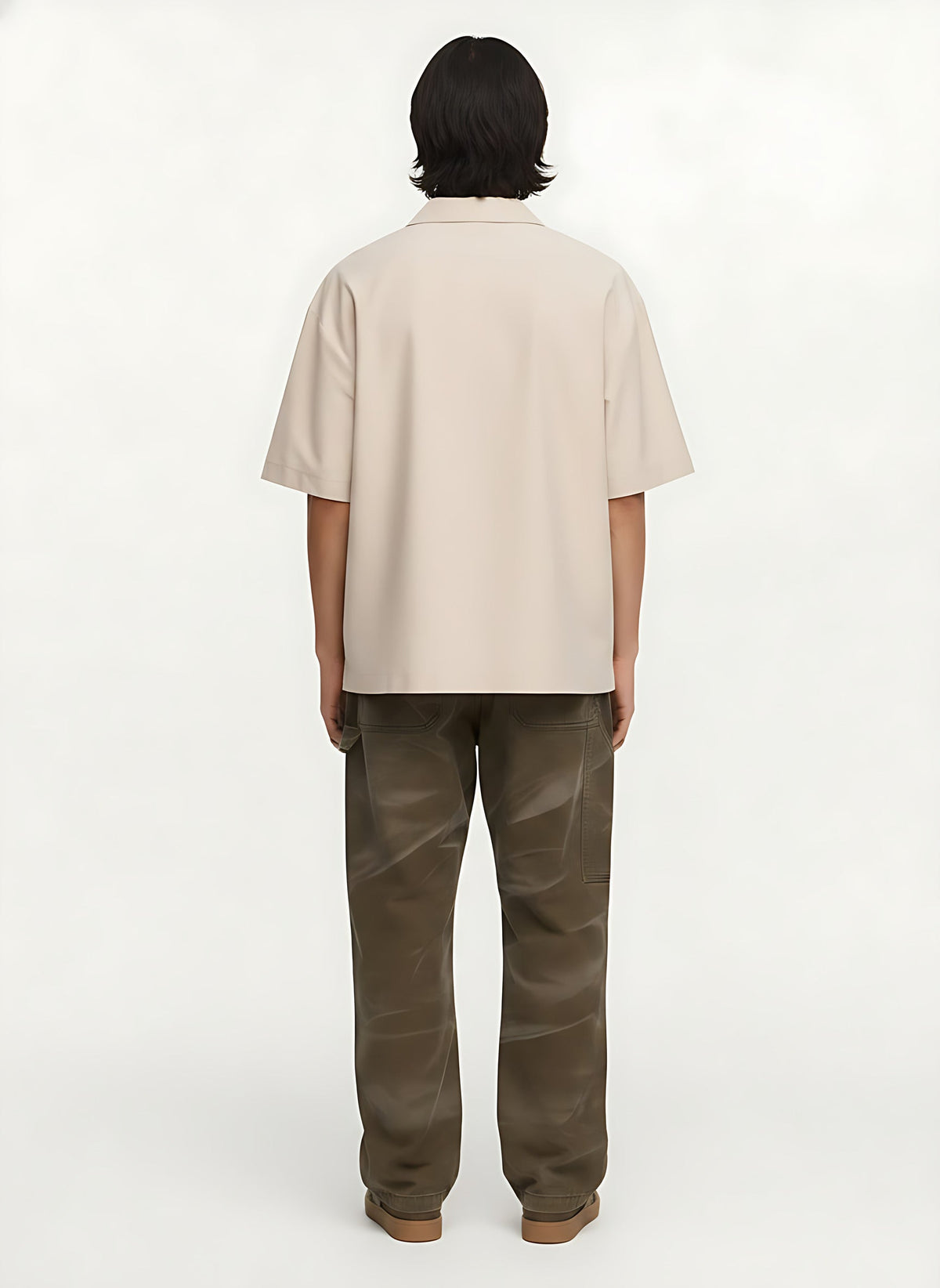 Heavyweight Pants on model - back view