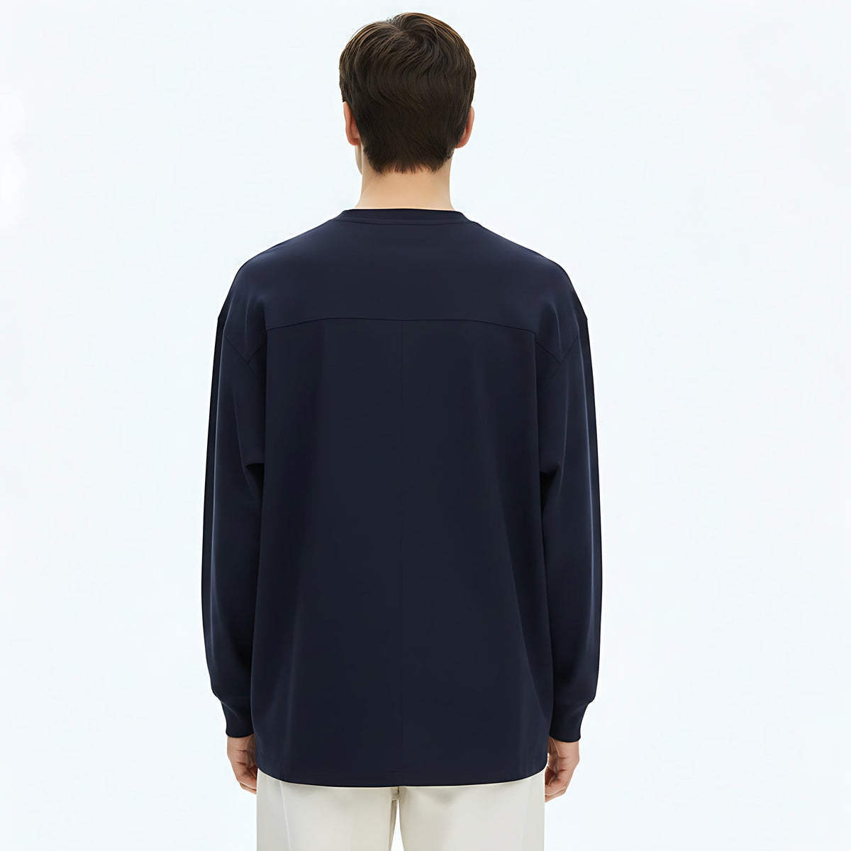 Heavyweight 100% Cotton T-Shirt 305g on model - back view