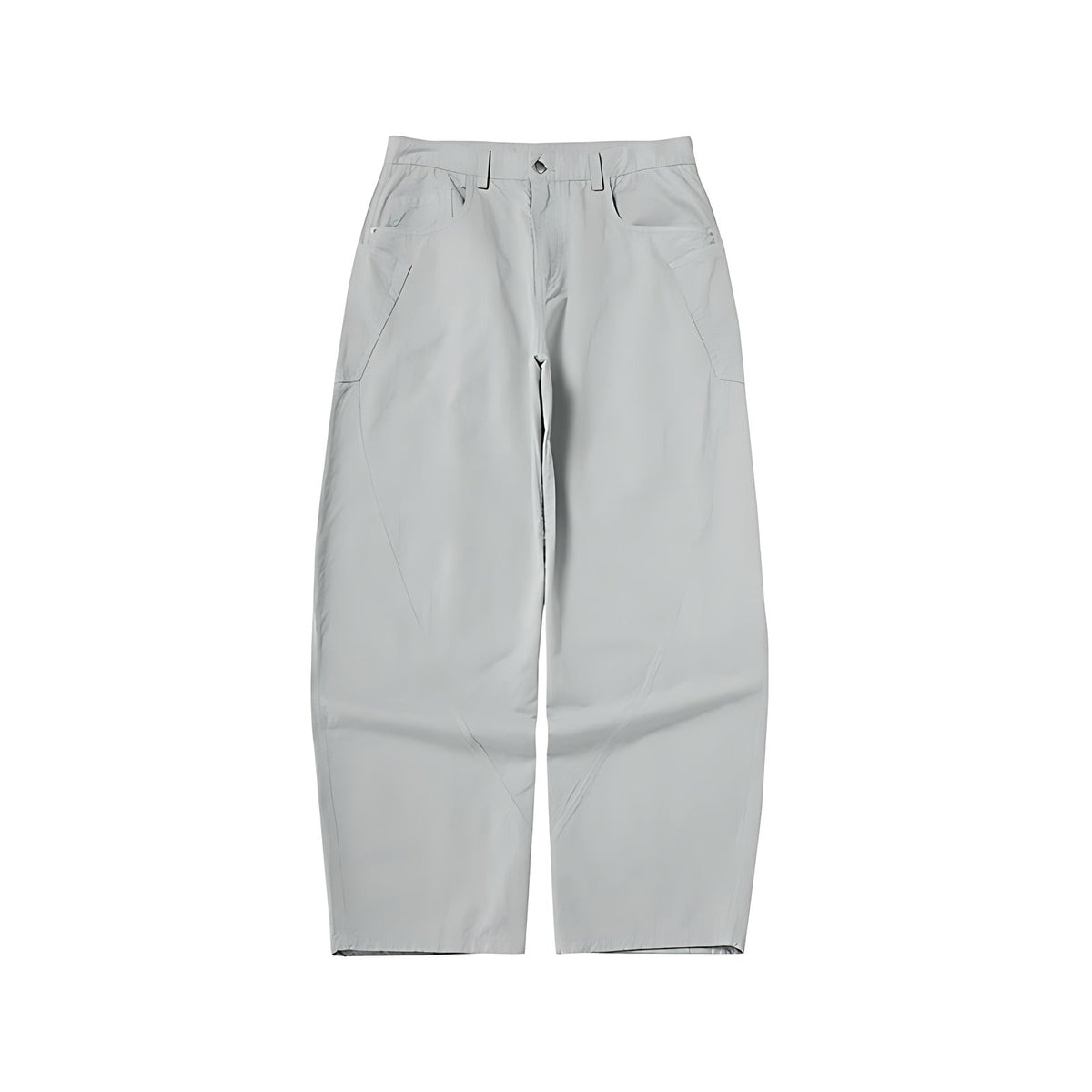 100% Cotton Stretch Pants - Light Gray