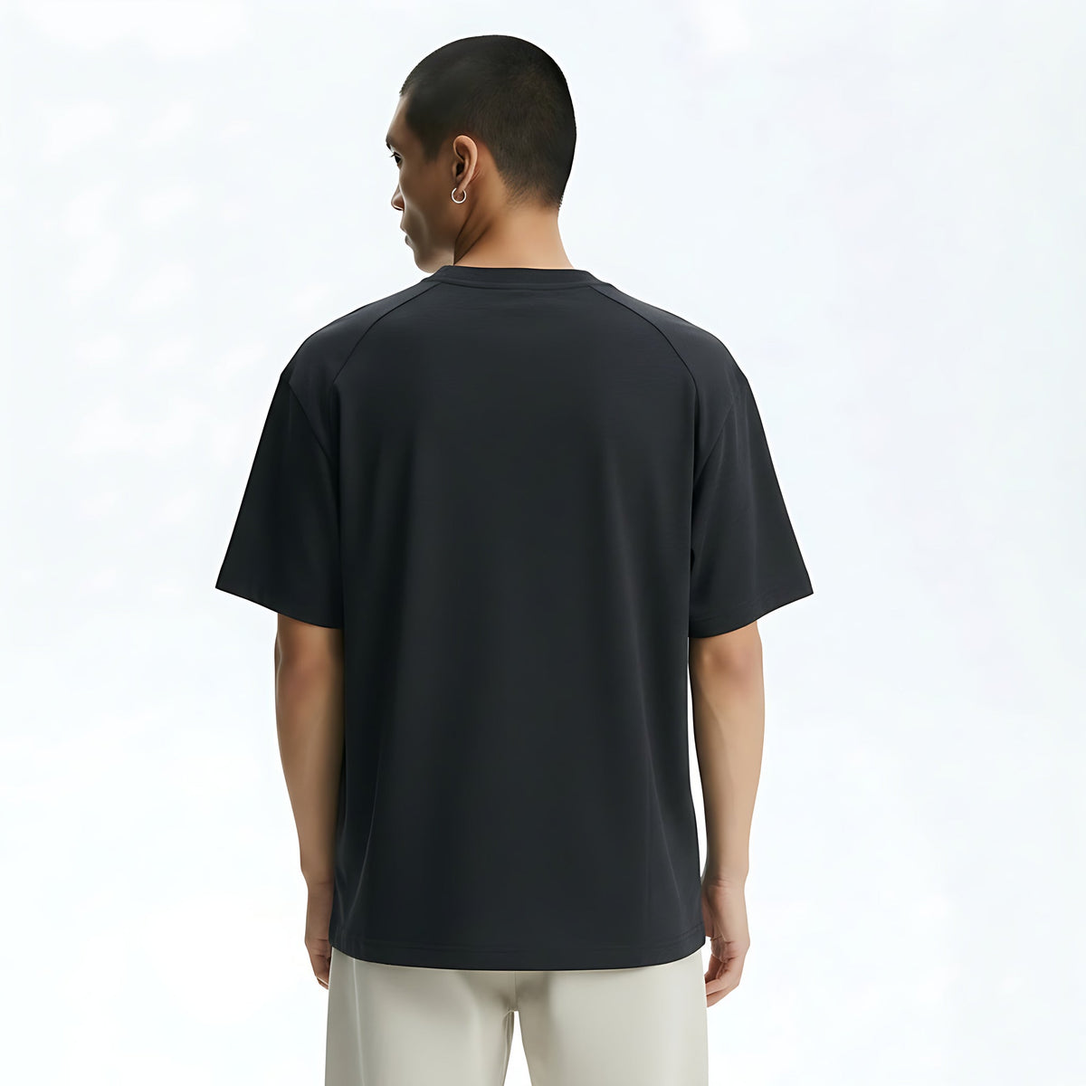 Running T-Shirt on model - back view
